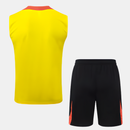 Conjunto Seleção Brasileira Regata 2024/25 - Amarelo e Laranja