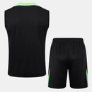 Conjunto Seleção Brasileira Regata 2024/25 - Preto e Verde